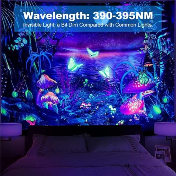 MELPO Black Light 30W LED Blacklight Flood‎ Light Outdoor for Glow Party, - Picture 4 of 8